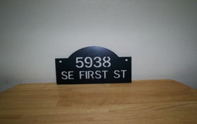 Address Plaque (Example #1)